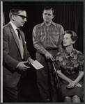 Jack Landau, Pat Hingle and Jessica Tandy in rehearsal for the 1961 American Shakespeare Festival production of Macbeth