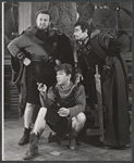 Patrick Hines, Bill Fletcher and Richard Waring in the 1961 American Shakespeare Festival production of Macbeth