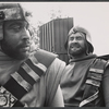 James Earl Jones and Michael McGuire in publicity for the stage production Macbeth