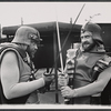 James Earl Jones and Michael McGuire in publicity for the stage production Macbeth