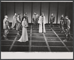 Laura Esterman, Christopher Walken [center] and unidentified others in the 1974 New York Shakespeare production of Macbeth