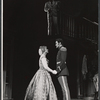 Shirley Jones, Robert Kaye and Jack Cassidy [top] in the stage production Maggie Flynn