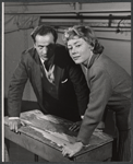 Eli Wallach and Glynis Johns in rehearsal for the 1956 Broadway revival of G. B. Shaw's Major Barbara