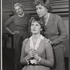 Myra Carter, Nancy Malone [seated] and Glynis Johns in rehearsal for the 1956 Broadway revival of G. B. Shaw's Major Barbara