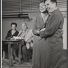 Cornelia Otis Skinner, Charles Laughton, Glynis Johns and Burgess Meredith in rehearsal for the 1956 B'way revival of G. B. Shaw's Major Barbara