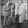 Colin Keith-Johnston, Glynis Johns and Charles Laughton in rehearsal for the 1956 Broadway revival of G. B. Shaw's Major Barbara