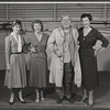 Nancy Malone, Glynis Johns, Charles Laughton and Cornelia Otis Skinner in rehearsal for the 1956 Broadway revival of G. B. Shaw's Major Barbara