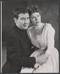Burgess Meredith and Anne Jackson in the 1956 Broadway revival of G. B. Shaw's Major Barbara
