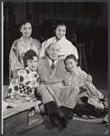 Kana Ishii, Cedric Hardwicke and unidentified others in rehearsal for the stage production A Majority of One