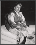 Gertrude Berg in rehearsal for the stage production A Majority of One
