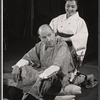 Cedric Hardwicke and unidentified in rehearsal for the stage production A Majority of One