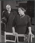 Cedric Hardwicke and Gertrude Berg in rehearsal for the stage production A Majority of One