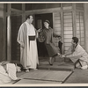 Robert Morley, Molly Picon and unidentified others in the London stage production A Majority of One