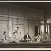 Molly Picon, Robert Morley [center] and unidentified others in the London stage production A Majority of One