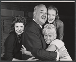 Ann Wedgeworth [left], Don Wilson [center], Joy Harmon [in white] and unidentified in the stage production Make a Million