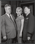 Ralph Dunn, Joy Harmon and unidentified in the stage production Make a Million