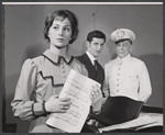 Nancy Malone, Richard Morse and Karel Stepanek in the 1957 production of The Makropoulos Secret 