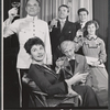 Karel Stepanek, Eileen Herlie, Whitfield Connor, Conrad Bain, Richard Morse and Nancy Malone in the 1957 production of The Makropoulos Secret