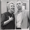Celeste Holm and Gene Saks in rehearsal for the 1967 National tour of the stage production Mame