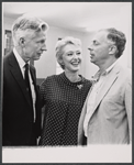 Wesley Addy, Celeste Holm and Gene Saks in rehearsal for the 1967 National tour of the stage production Mame