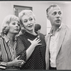 Vicki Cummings, Celeste Holm and Gene Saks in rehearsal for the 1967 National tour of the stage production Mame