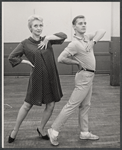 Celeste Holm and unidentified in rehearsal for the 1967 National tour of the stage production Mame