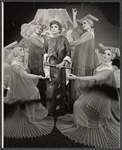 Vicki Cummings [center] and unidentified others in the 1967 National tour of the stage production Mame