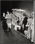Celeste Holm, Robert Kaye [left] and unidentified others in the 1967 National tour of the stage production Mame