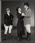 Celeste Holm, Robert Kaye [right] and unidentified in the 1967 National tour of the stage production Mame
