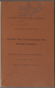 Annual report of the board of directors to the bondholders & stockholders