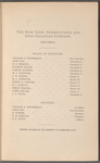 Twelfth Annual report of the Board of Directors of The New York, Pennsylvania & Ohio Railroad Company, to the Bondholders and Shareholders, for the Twelve Months Ending September 30th, 1891