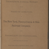 Thirteenth Annual report of the Board of Directors of The New York, Pennsylvania & Ohio Railroad Company, to the Bondholders and Shareholders, for the Twelve Months Ending September 30th, 1892
