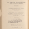 Thirteenth Annual report of the Board of Directors of The New York, Pennsylvania & Ohio Railroad Company, to the Bondholders and Shareholders, for the Twelve Months Ending September 30th, 1892
