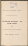 Fourteenth Annual report of the Board of Directors of The New York, Pennsylvania & Ohio Railroad Company, to the Bondholders and Shareholders, for the Twelve Months Ending September 30th, 1893
