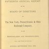 Fifteenth Annual report of the Board of Directors of The New York, Pennsylvania & Ohio Railroad Company, to the Bondholders and Shareholders, for the Twelve Months Ending September 30th, 1894