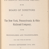 Fifteenth Annual report of the Board of Directors of The New York, Pennsylvania & Ohio Railroad Company, to the Bondholders and Shareholders, for the Twelve Months Ending September 30th, 1894