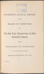 Fifteenth Annual report of the Board of Directors of The New York, Pennsylvania & Ohio Railroad Company, to the Bondholders and Shareholders, for the Twelve Months Ending September 30th, 1894