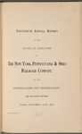 Sixteenth Annual report of the Board of Directors of The New York, Pennsylvania & Ohio Railroad Company, to the Bondholders and Shareholders, for the Twelve Months Ending September 30th, 1895