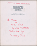 Gloria Hodes in the stage production The Club