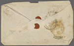 Hawthorne, Nathaniel, 4 envelopes and 1 wrapper of letters to. Postmarked Ap 14, 1856; Ap 28, 1856; My 9, 1856; no postmark, rec'd May 2d 1856; undated.
