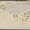 Hawthorne, Nathaniel, 4 envelopes and 1 wrapper of letters to. Postmarked Ap 14, 1856; Ap 28, 1856; My 9, 1856; no postmark, rec'd May 2d 1856; undated.