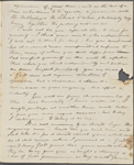 [Peabody,] Elizabeth [Palmer, sister], ALS to SAPH. Mar. 31, 1823.