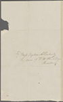 P[eabody], E[lizabeth] P[almer, sister], ALS  to SAPH. [n.d.]