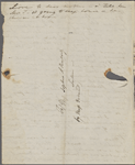 [Peabody, Elizabeth Palmer, sister], AL to SAPH. [n.d.].