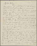 P[eabody], E[lizabeth] P[almer, sister], ALS to SAPH. Tuesday Oct. 1st [1833?]