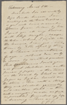 P[eabody], E[lizabeth] P[almer, sister], ALS to SAPH [and MTPM]. March 8th [1834/35].