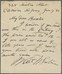Baxter, Sylvester, ALS to. Jun. 9, 1885.