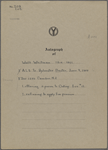Baxter, Sylvester, ALS to. Jun. 9, 1885.