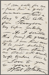 Bucke, R[ichard] M[aurice], ALS to. Oct. 23, [1878].