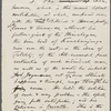Conway, Moncure Daniel, draft AL to, [Nov. 10, 1867]. In answer to Conway's letter of Oct. 12, [1867?]. Written throughout in WW's hand, but intended to be signed by W. D. O'Connor (who may have written the first draft). Previously dated to [1866?].
